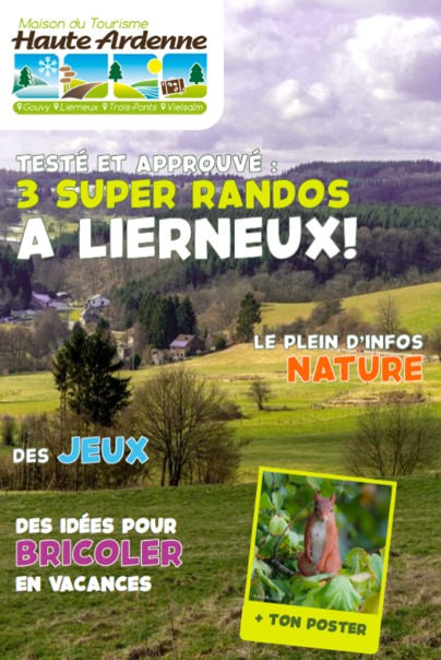 Super tours for children in the municipality of Lierneux (FR - NL) 2023 Super tours for children in the municipality of Lierneux (FR - NL) 2023