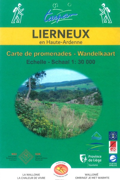 Wandelkaart van de gemeente Lierneux Wandelkaart van de gemeente Lierneux