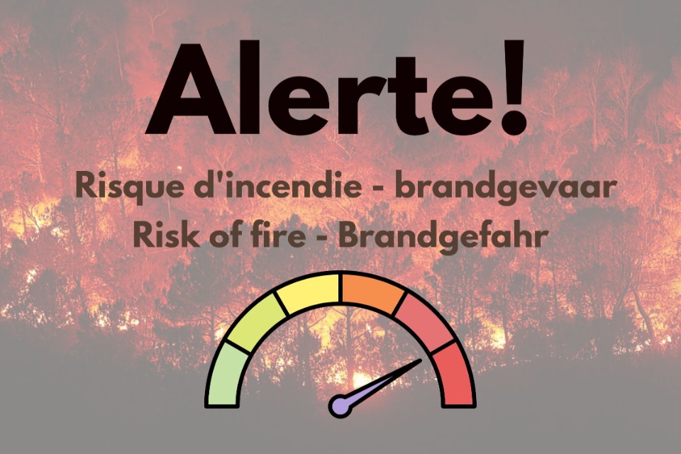 Risque d'incendie (sécheresse)